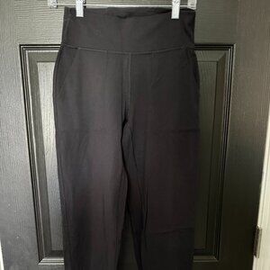 Like New Womens Lululemon Jogger Stretch Pants Cuff Ankle Black Size 6